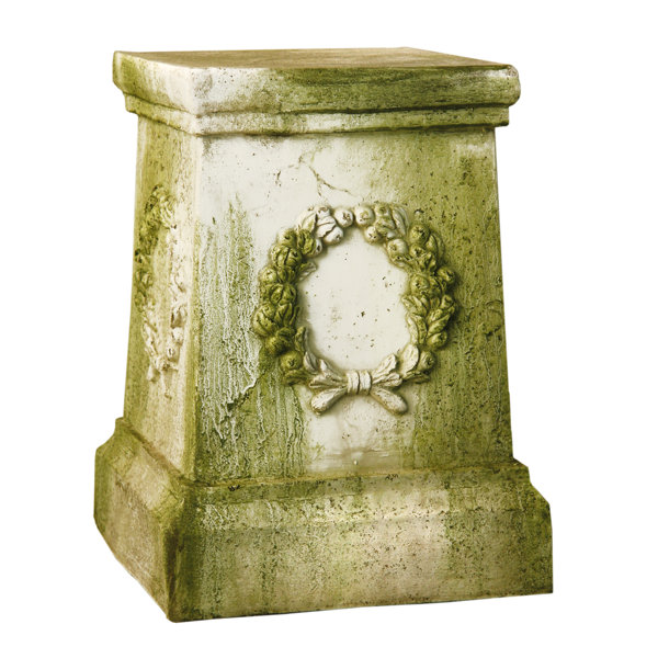 OrlandiStatuary Wreath Outdoor Pedestal & Reviews Wayfair